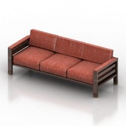 Model 3d Desain Sofa Kursi 3