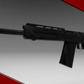 Saiga Gun Weapon 3d model