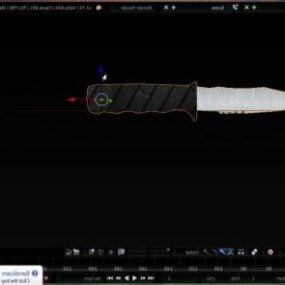 Military Knife Basic Design 3d model