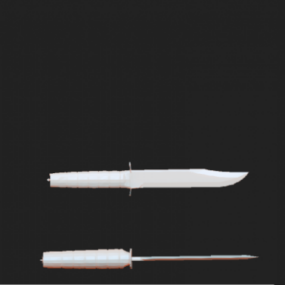 3д модель игрового боевого ножа