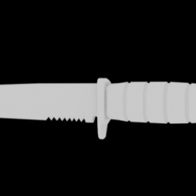 Lowpoly Grunnleggende kniv 3d-modell