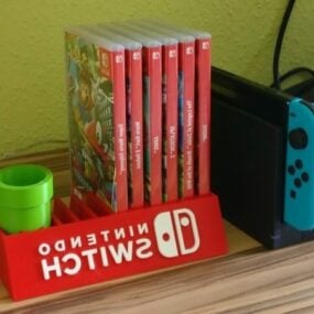 Modello 3d stampabile della custodia per giochi Nintendo Switch