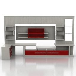 Nábytek do obývacího pokoje 3D model