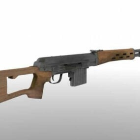 Model 3D armii Svd Gun