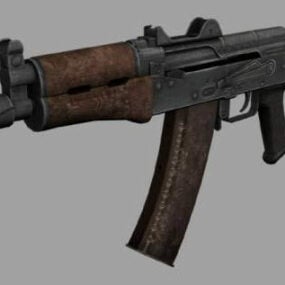 Arma russa Aks-74u Pistola modello 3d