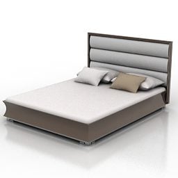 Double Bed Design 3d model