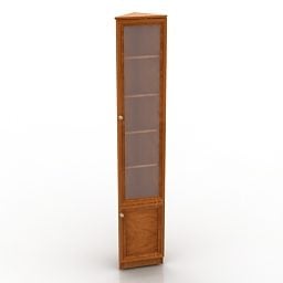 Wooden High Locker Furniture 3d model