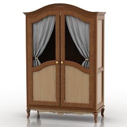 Classic House Glasscase Furniture 3d-modell