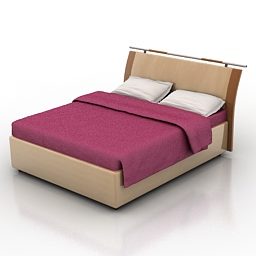 Conception de maison de lit double modèle 3D