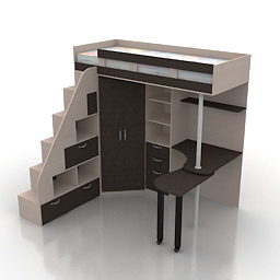 Bed Childrens Home Design 3d model