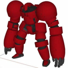 Charakter-Sci-Fi-Roboter-Monster-3D-Modell