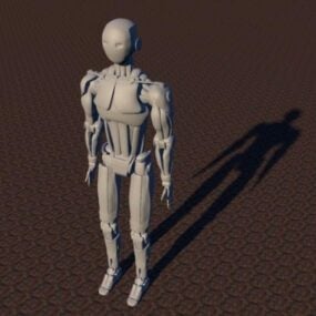 Mô hình 3d thiết kế robot hình người