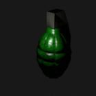 Militærgrønt granat