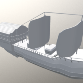 Mô hình 3d tàu chở hàng đại dương