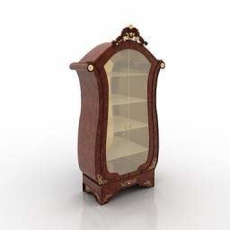 Vintage Glasscase Cabinet 3d model
