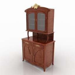 Klassisk stil Locker Furniture 3d-modell