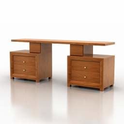 Decorazione per armadietti in legno per ufficio modello 3d
