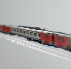 3д модель поезда