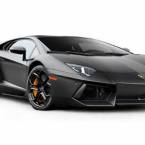 Сірий автомобіль Lamborghini 3d модель