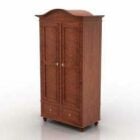 Wooden High Wardrobe For Office