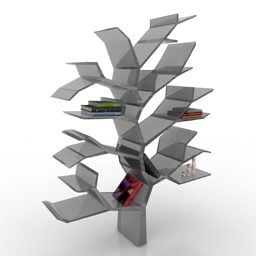 Estantes en forma de árbol modelo 3d