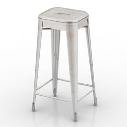 Tolix Bar Chair Metal 3d model