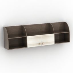 Office Wall Shelf Furniture 3d model