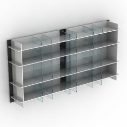 Glass Shelf Design 3d model