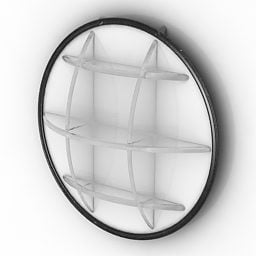 Circle Round Shelf 3d model