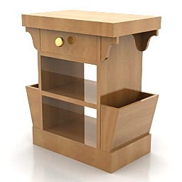 Drewniany stojak Model 3D