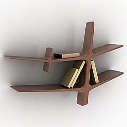 Stylized Simple Shelf 3d model