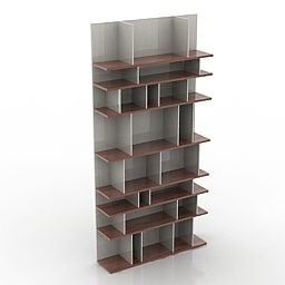 Stylized Vertical Shelves 3d model