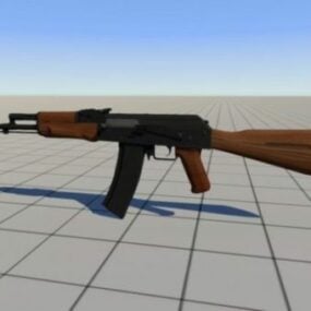 Mô hình vũ khí súng Ak-74 3d