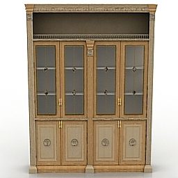 Files Cabinet Glasscase 3d model