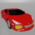 Carro vermelho Lamborghini