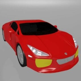 Red Lamborghini Car 3d model