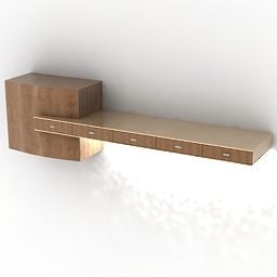 Shelf For Bedroom 3d model