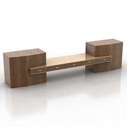 Tv Shelf Living Room 3d model