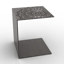 C Shape Table Minimalist 3d model