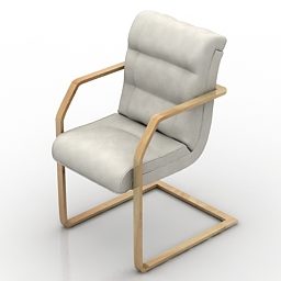 C Armchair Office Furniture 3d model