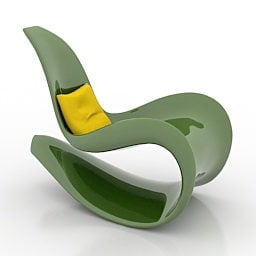 Chair S Shape Furniture 3d model