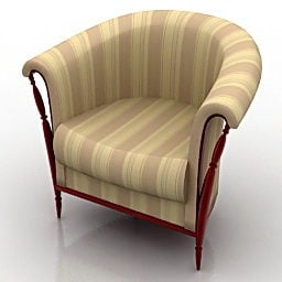 3d модель готельного класичного крісла