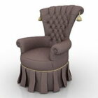 Старинный старый серый дизайн кресла