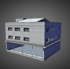 مدل سه بعدی ساختمان بتنی شهر کبالت