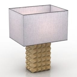 Stolní lampa se stínidlem 3D model