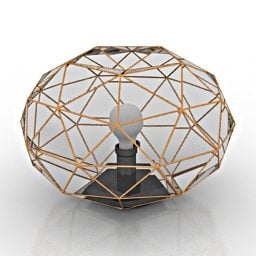 Wire Shade Lamp 3d model