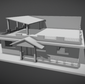 Villa Ev Mimarisi Tasarımı 3d modeli