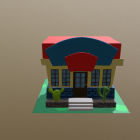 Small Shop House 3d model