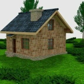 Small Cottage House 3d model