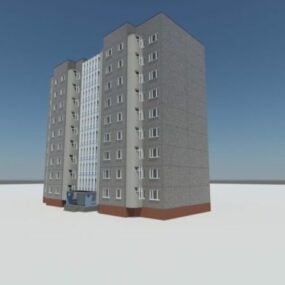 Ev Apartman Binası 3d modeli